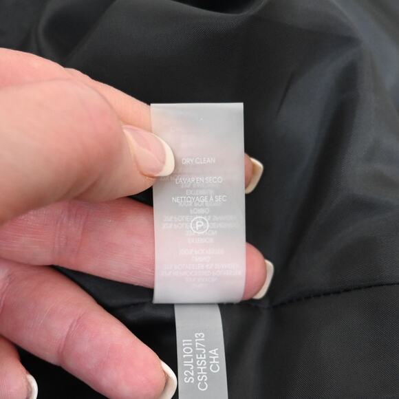 Calvin Klein Women's 10 Dark Gray One Button Front Lined Blazer - Picture 10 of 10